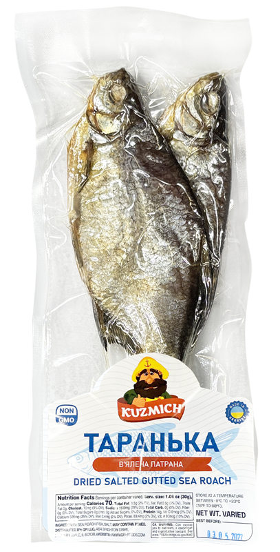 Dried Salted Gutted Sea Roach (Taranka) V/P