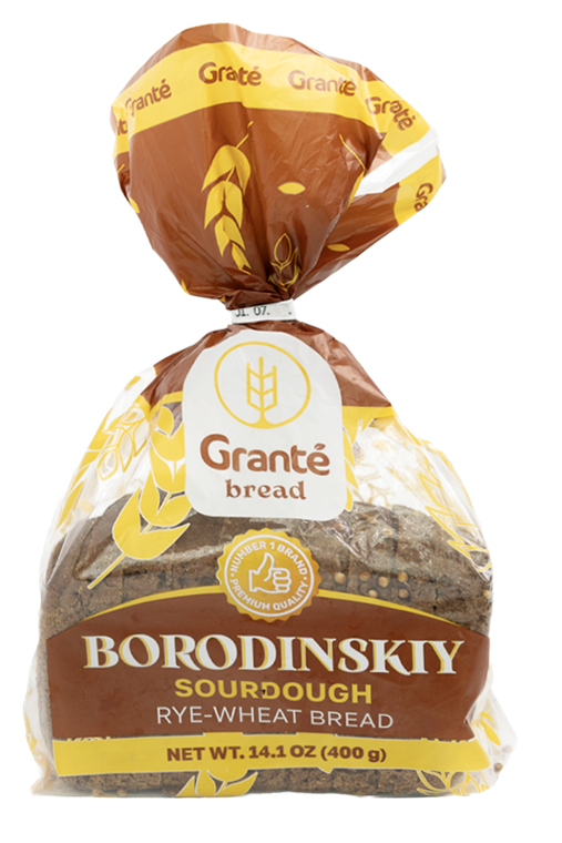 "Borodinskiy" Sliced Bread, Rye & Wheat Sourdough