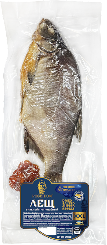 Premium Dried Salted Gutted Bream XXL 30cm+ (Lesch) With Fish Roe V/P